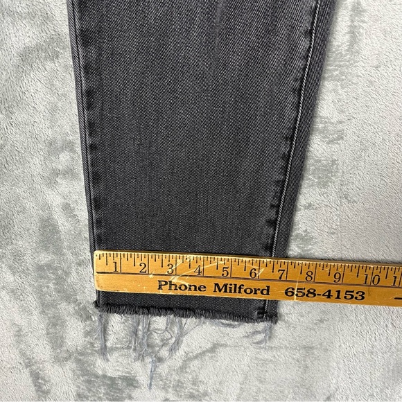 PacSun High Rise Straight Leg Jeans 25 Faded Black Gray Distressed 90s Grunge - Picture 15 of 15
